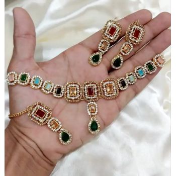 Artificial Jewellry Set Earnings Neckless And Jhumar